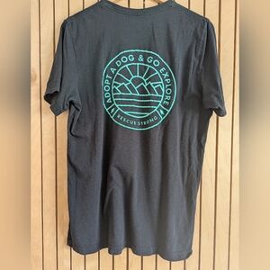 Rescue Strong Adopt A Dog And Go Explore Black T-Shirt
